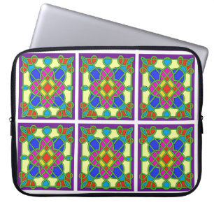 Celtic Stained Glass Effect Laptop Sleeve