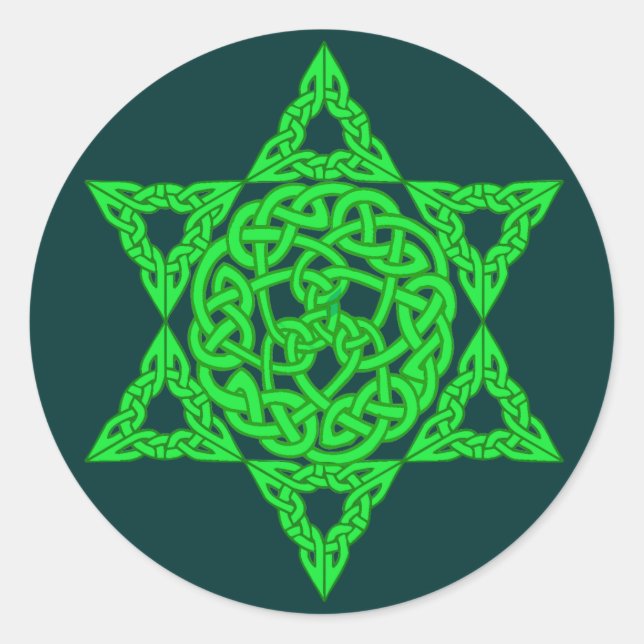 Celtic Star of David Stickers (Front)