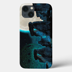 Celtic Stonehenge, Moon & Stars Astronomy U.K. iPhone 13 Case