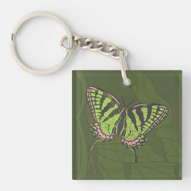 Celtic Swallowtail Acrylic Keychain (Front)