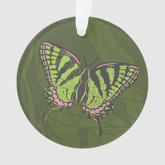 Celtic Swallowtail Acrylic Ornament (Front)