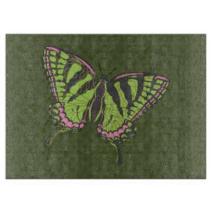 Celtic Swallowtail Glass Cutting Board