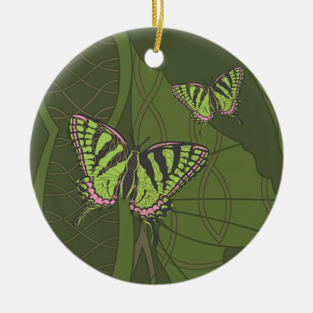 Celtic Swallowtail Ornament (Front)