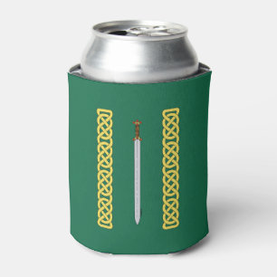 Celtic Sword and Knotwork Can Cooler