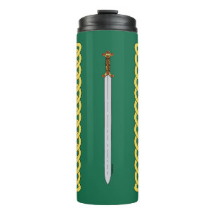 Celtic Sword and Knotwork Thermal Tumbler