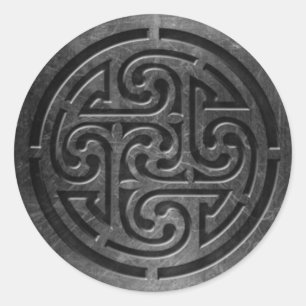 Celtic Symbol 6 Sticker, 3 inch (sheet of 6) Classic Round Sticker