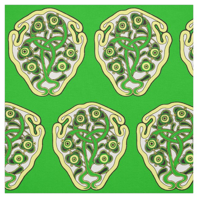Celtic symbol print fabric (Swatch)