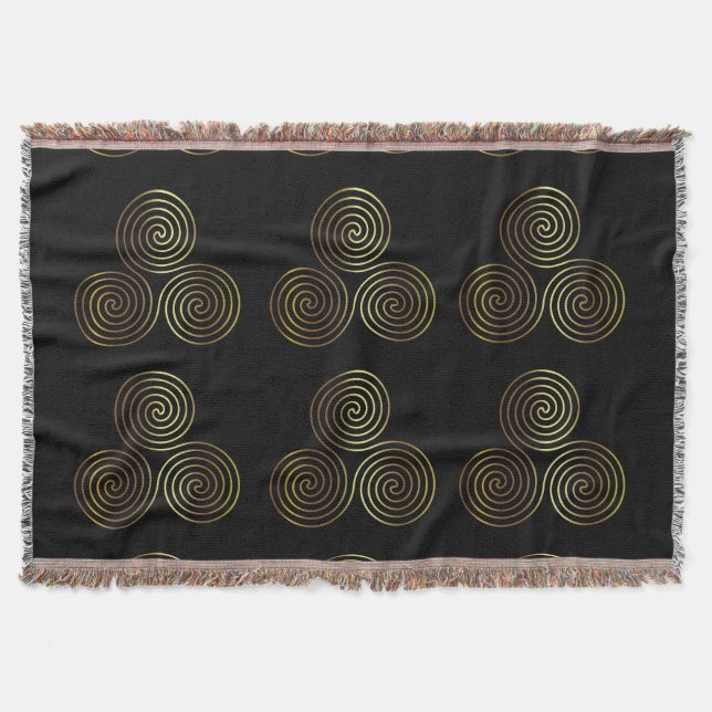 Celtic Symbols Of Life Throw Blanket (Front)