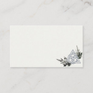 Celtic Tartan Botanical Heritage Place Card
