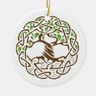 Celtic Tree of Life Ceramic Tree Decoration