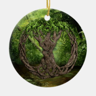 Celtic Tree Of Life Ceramic Tree Decoration