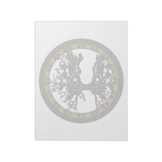 Celtic Tree of Life Notepad (Rotated)