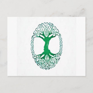 celtic tree of life postcard