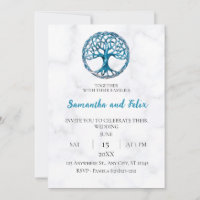 Celtic Tree of Life Witchcraft Marble Wedding