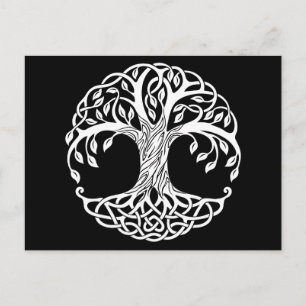 celtic tree postcard