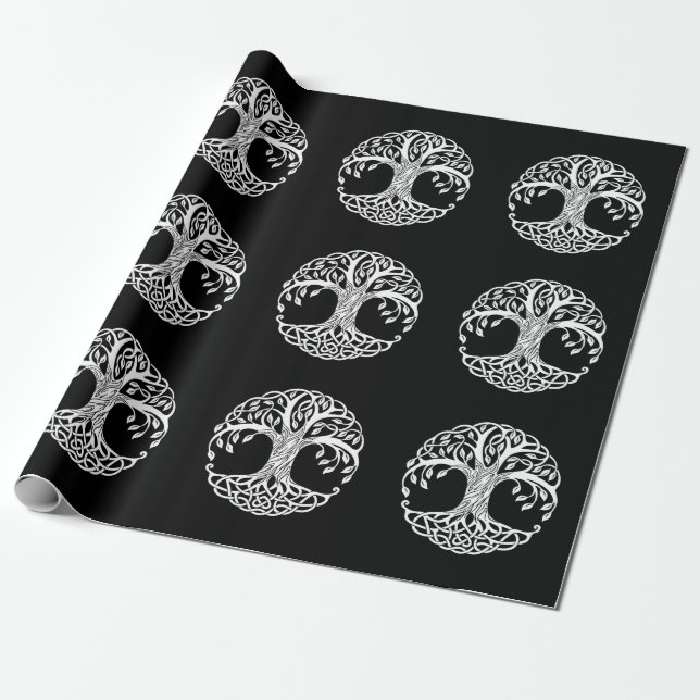 celtic tree wrapping paper (Unrolled)