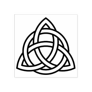 Celtic triangle knot  Rubber stamp