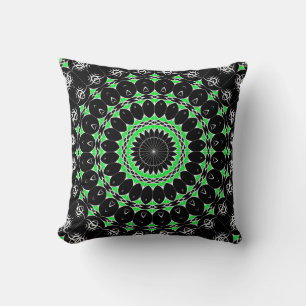 Celtic Tribal Mandala ( Green ) Cushion