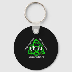 Celtic Trinity Kno St Patricks Prayer Christian  Key Ring