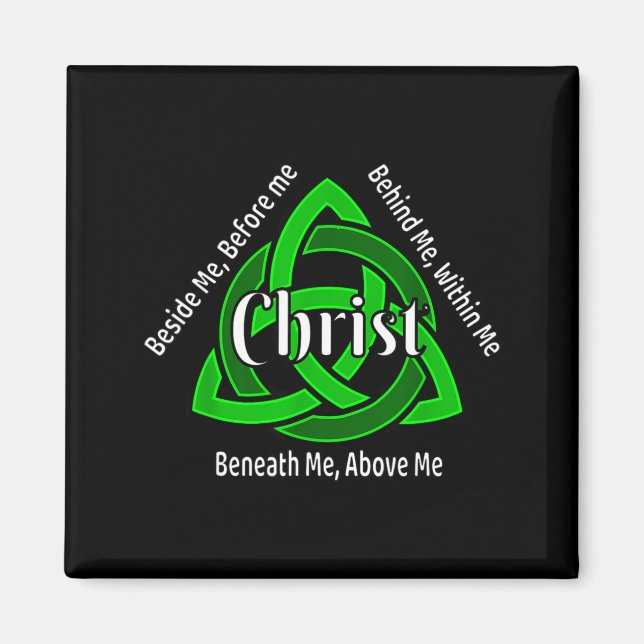 Celtic Trinity Kno St Patricks Prayer Christian  Magnet (Front)
