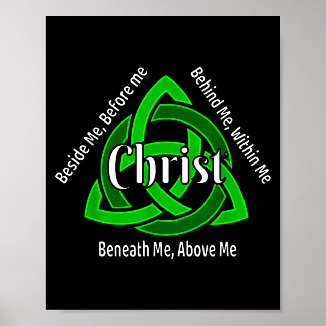 Celtic Trinity Kno St Patricks Prayer Christian  Poster (Front)