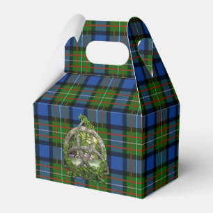 Celtic Trinity Knot And Clan Fergusson Tartan Favour Box