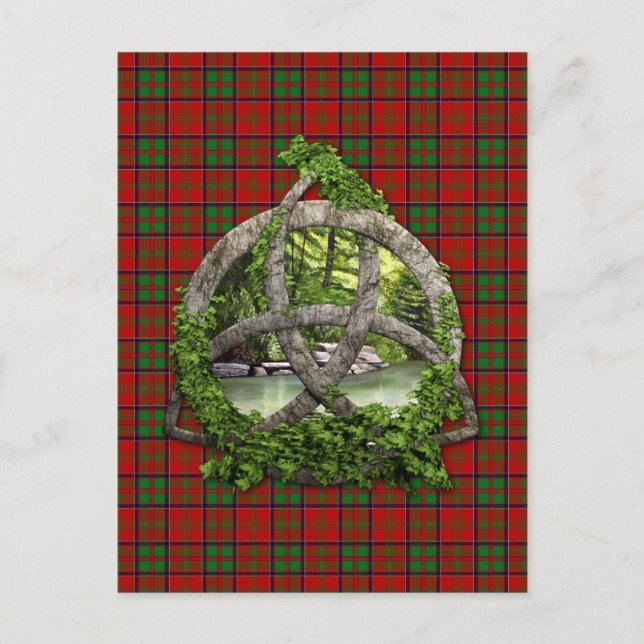 Celtic Trinity Knot And Clan MacDonald Of Glencoe Postcard (Front)