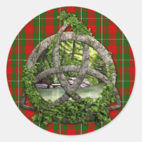 Celtic Trinity Knot And Clan MacGregor Tartan