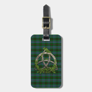 Celtic Trinity Knot And Clan MacInnes Tartan Luggage Tag