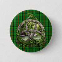 Celtic Trinity Knot And Clan Ross Tartan