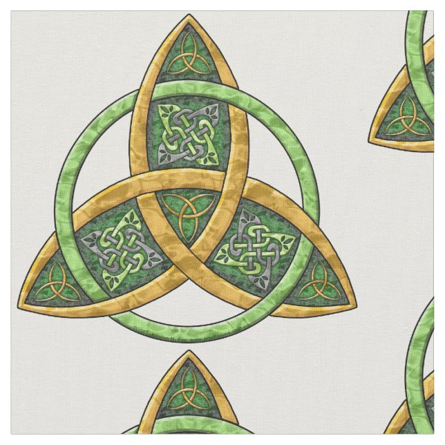 Celtic Trinity Knot Fabric (Close Up)
