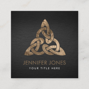 Celtic Trinity Knot Ornament Square Business Card