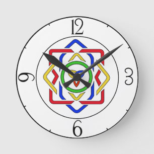 Celtic Trinity Knot Round Clock