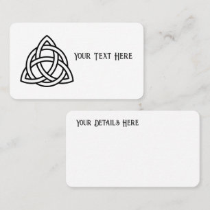 Celtic Trinity Knot Triquetra Symbol Business Card