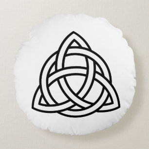 Celtic Trinity Knot Triquetra Symbol  Throw Pillow