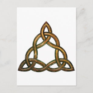 celtic triquetra postcard