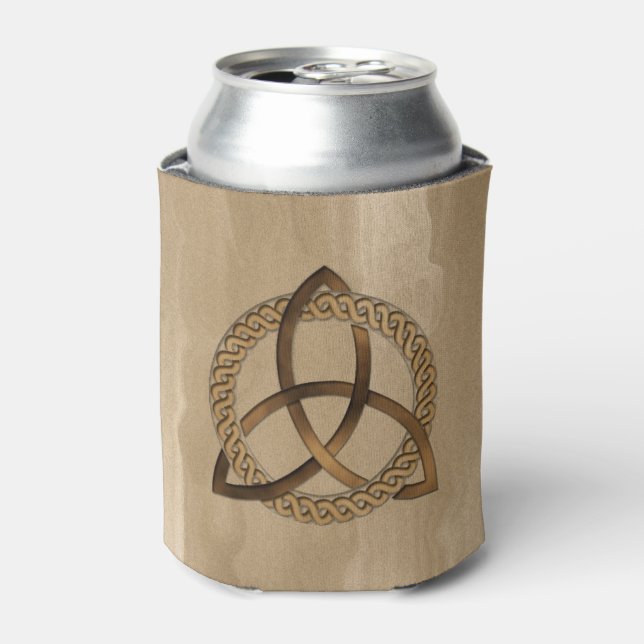 Celtic Triquetra Trinity Knot Can Cooler (Can Front)