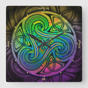 Celtic Triskele clock