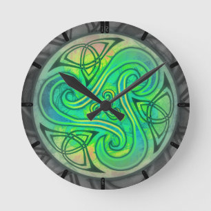 Celtic Triskele clock