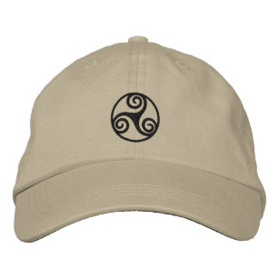 Celtic Triskele Embroidered Hat