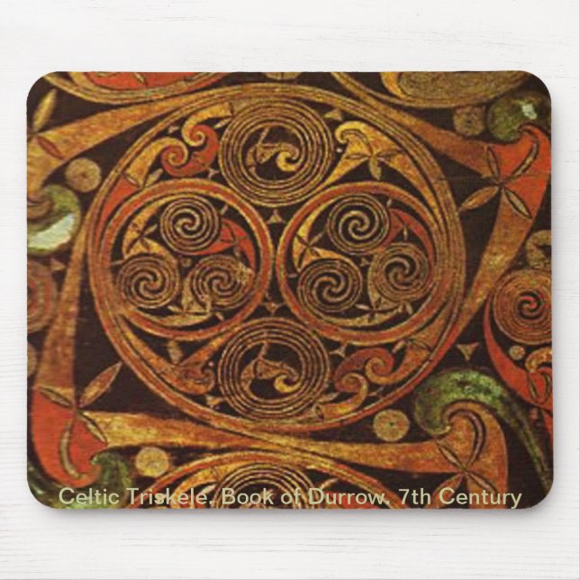 Celtic Triskele Mouse Pad (Front)