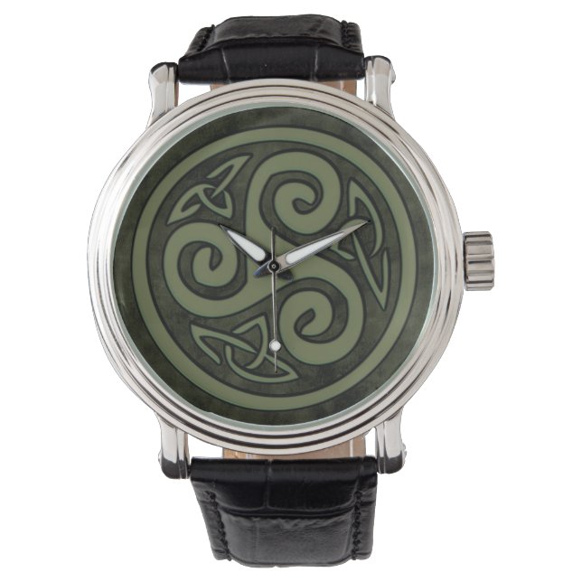 Celtic Triskele or Triskelion Watch (Front)