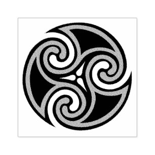Celtic Triskele Ornament Rubber Stamp