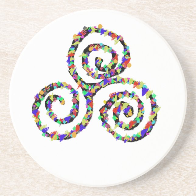 Celtic Triskelion Strength Coaster (Front)