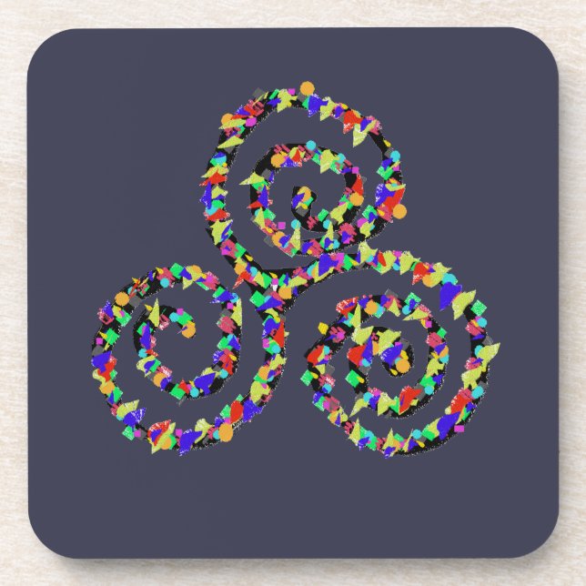 Celtic Triskelion Strength Coaster (Front)