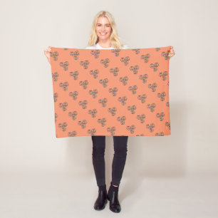 Celtic Triskelion Strength Fleece Blanket