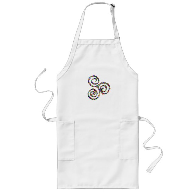 Celtic Triskelion Strength Long Apron (Front)