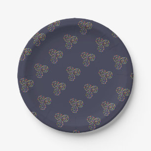 Celtic Triskelion Strength Paper Plate