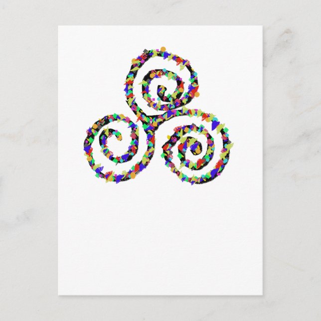 Celtic Triskelion Strength Postcard (Front)