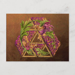 Celtic Triskels Ornamental Postcard
